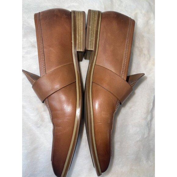 Pedro Men’s Leather Loafers - Size 6 US / 39 EU - Classic Brown Slip-On Shoes | - Picture 8 of 11